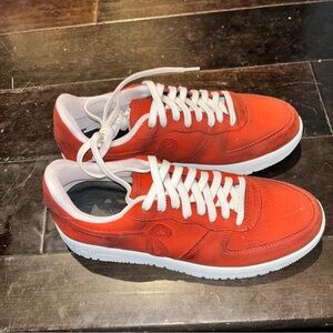 New John Geiger GF-01 Sneakers red hand distressed 7 D or women’s 8